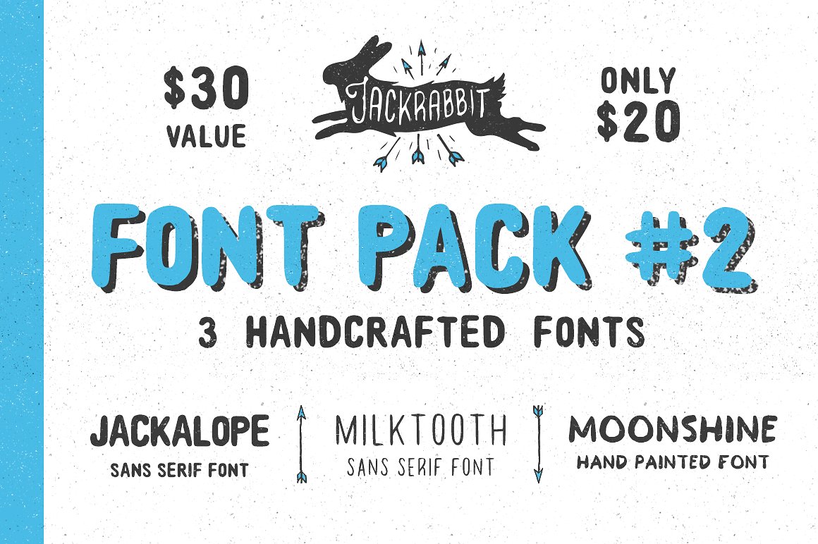 简单英文字体Jackrabbit Font Bundle