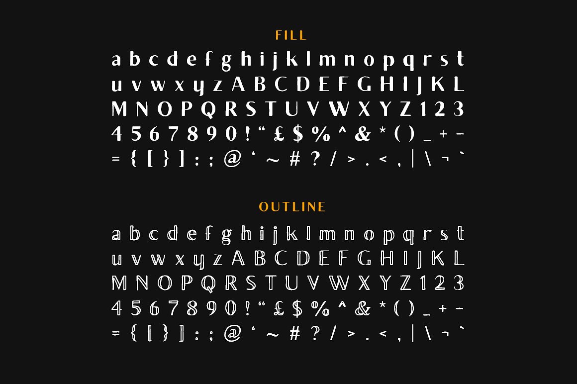 黑色高端字体Brixton Sans (6 Fonts