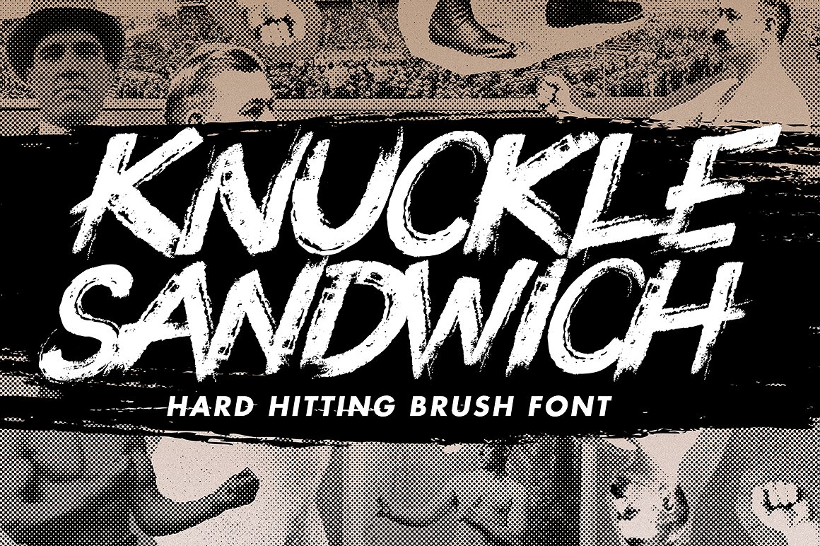 高级英文封面Knuckle Sandwich - A bru