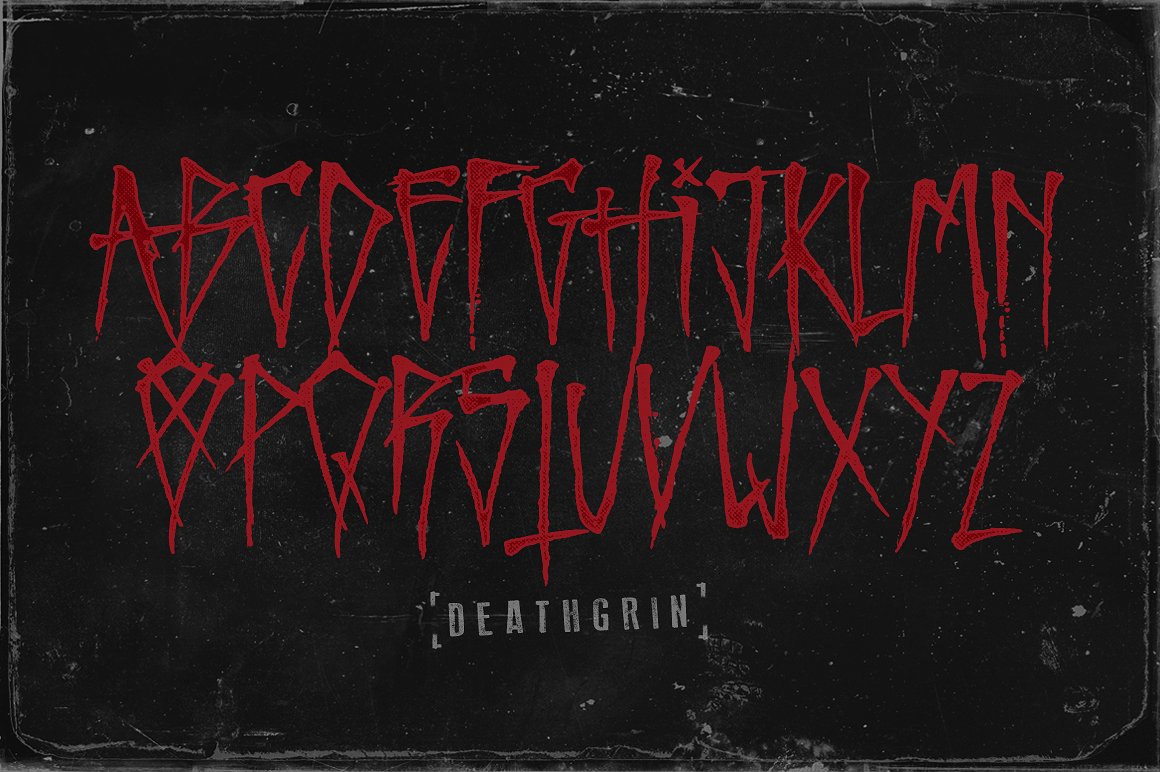 恶魔狂野字体Deathgrin #98636