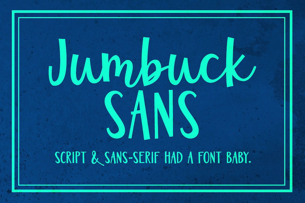 蓝色英文封面Jumbuck Sans: a sans/scr