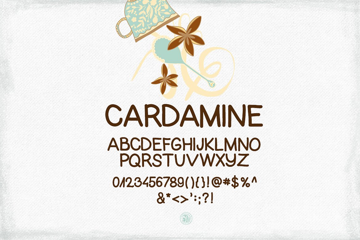 小豆蔻字体Cardamine Font #1566682