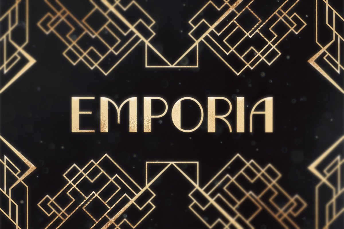 黑色英文封面Emporia Typeface #144206