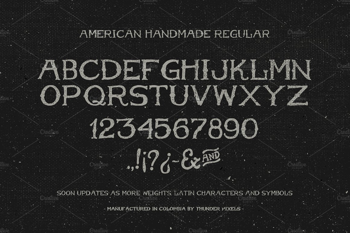 美国手工字体American Handmade Typefa