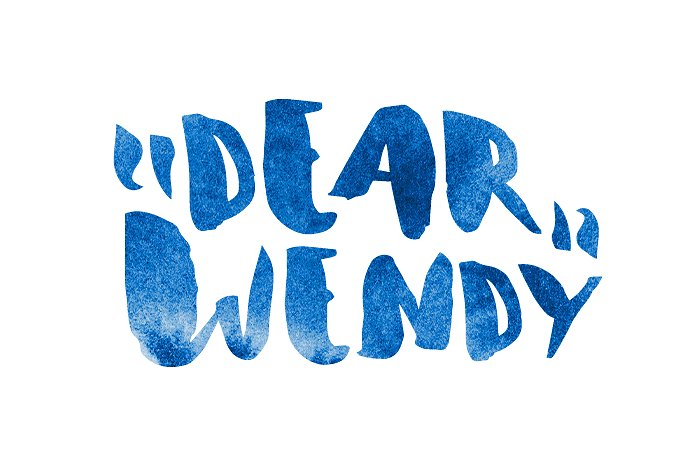 白色清新英文背景Wendy — Font #189999