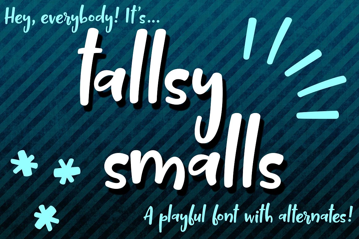 有趣的小字体Tallsy Smalls: a fun lit
