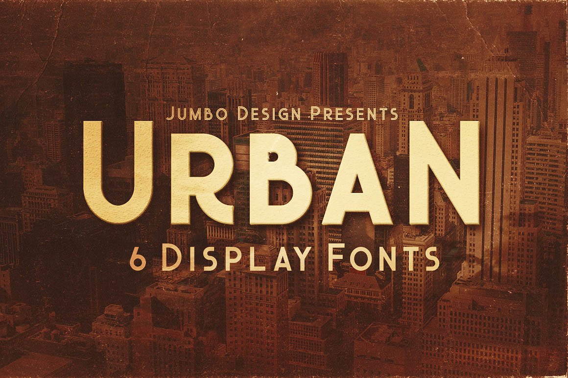 显示样式字体Urban - 6 Display Style
