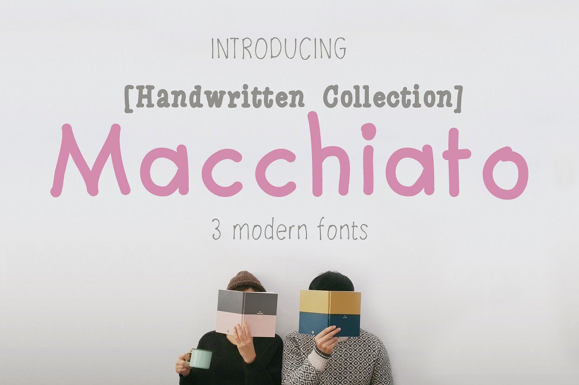 小清新花卉封面Macchiato [3 Fonts] Col