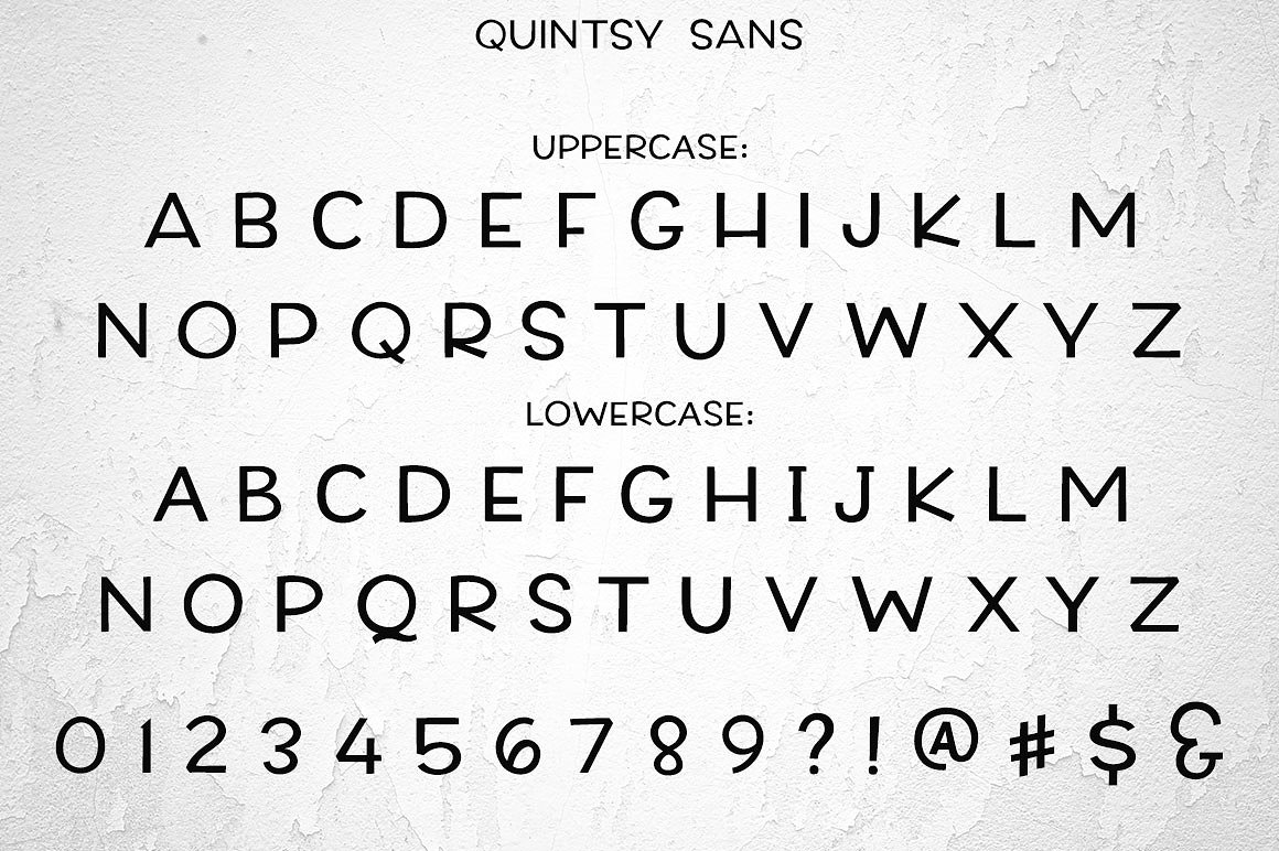 红色高级字体Quintsy - a five-font se