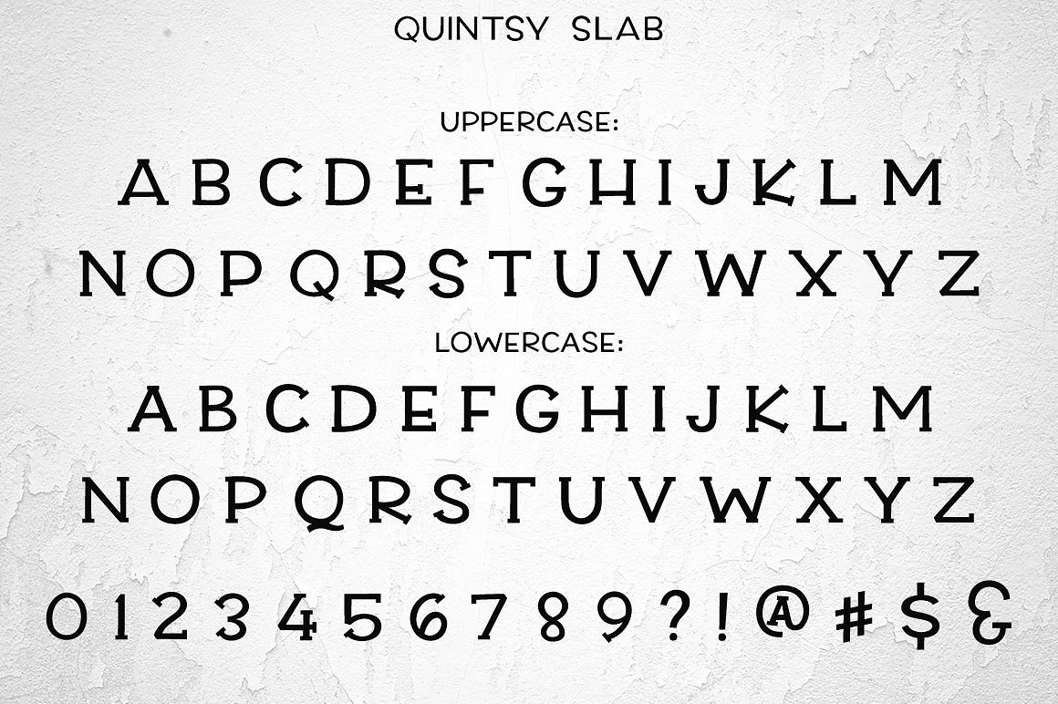 红色高级字体Quintsy - a five-font se