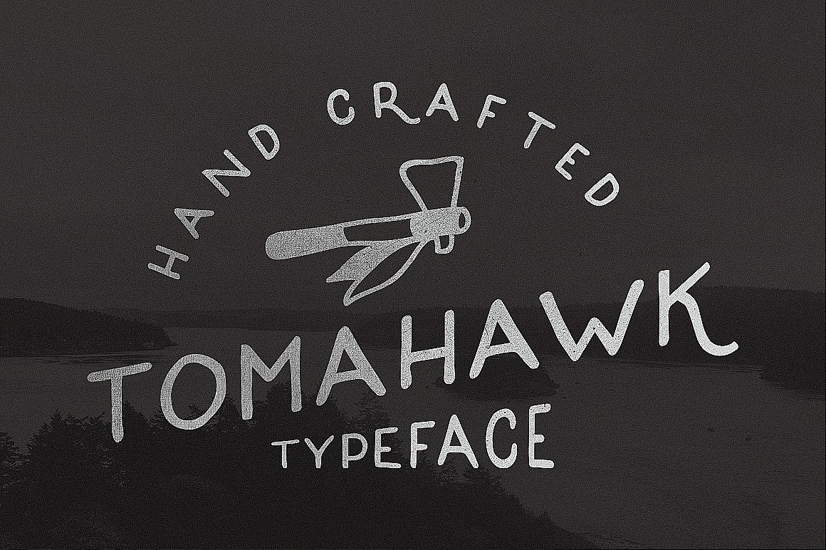 黑色手写字体Tomahawk — Handwrite Fon