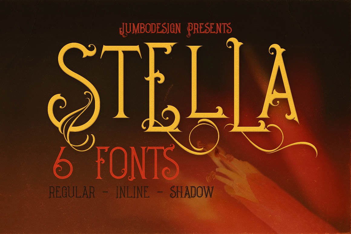 装饰字体Stella - 6 Decorative Font