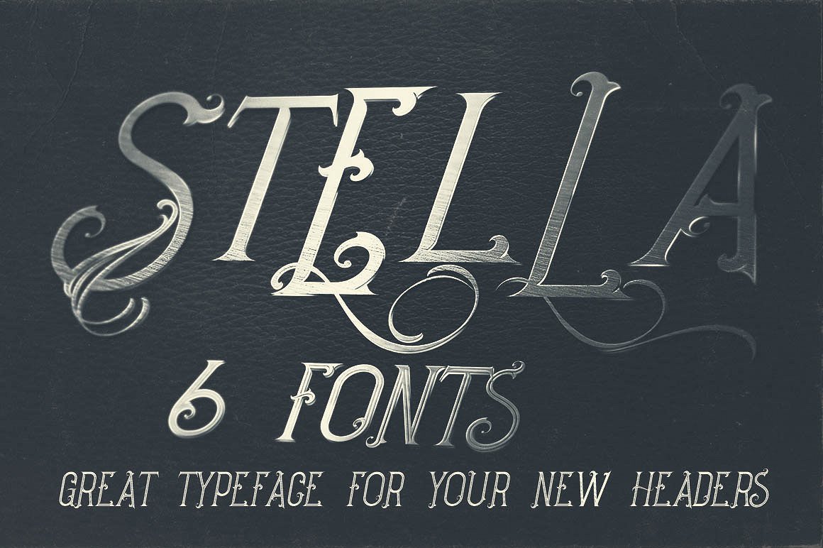 装饰字体Stella - 6 Decorative Font