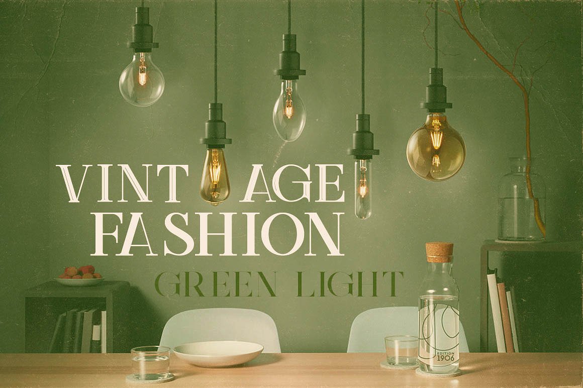 绿灯复古字体Green Light - 6 Vintage