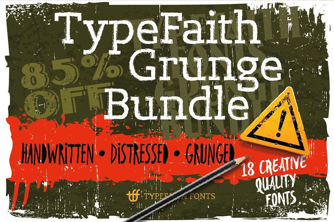 街头艺术封面TFF Grunge Bundle #96922