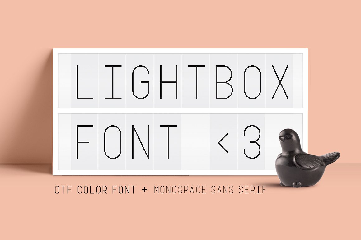 粉色小清新字母Lightbox Color Font #17