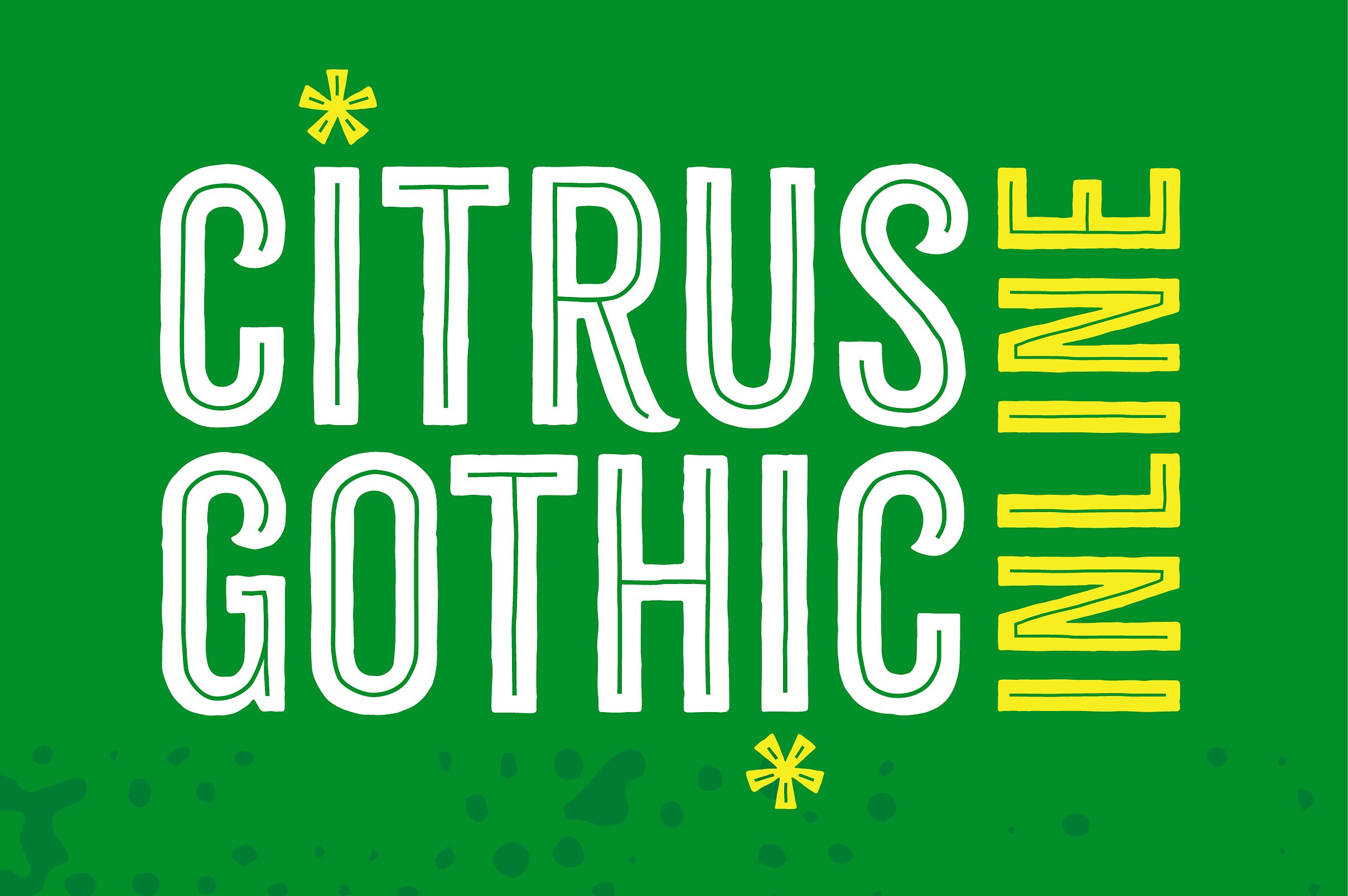 绿色高级封面Citrus Gothic Inline #20