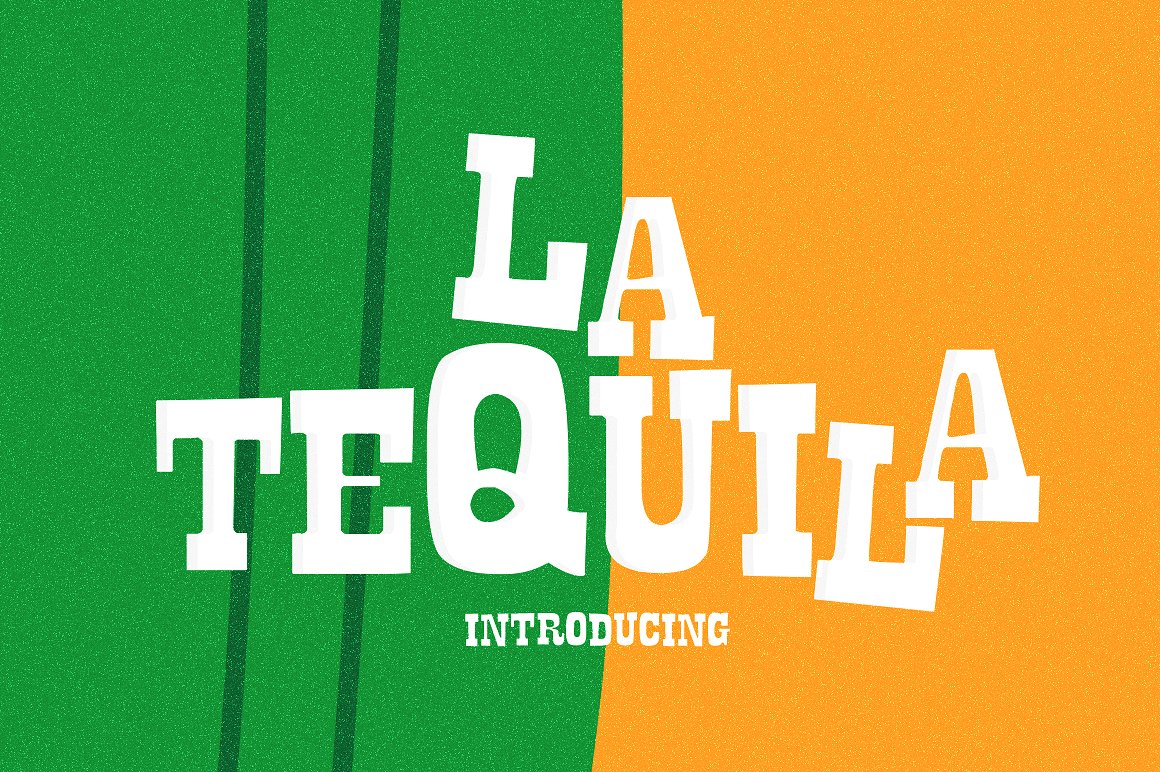 小清新英文封面La Tequila Typeface #71