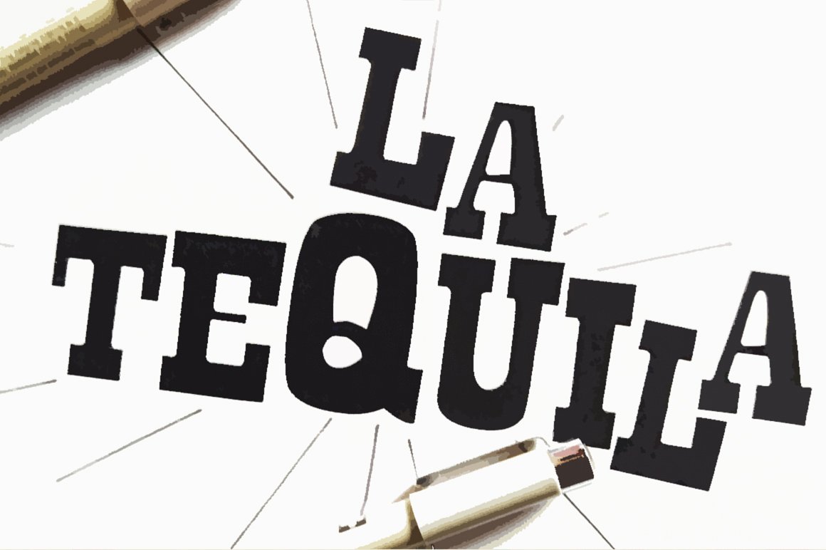 小清新英文封面La Tequila Typeface #71