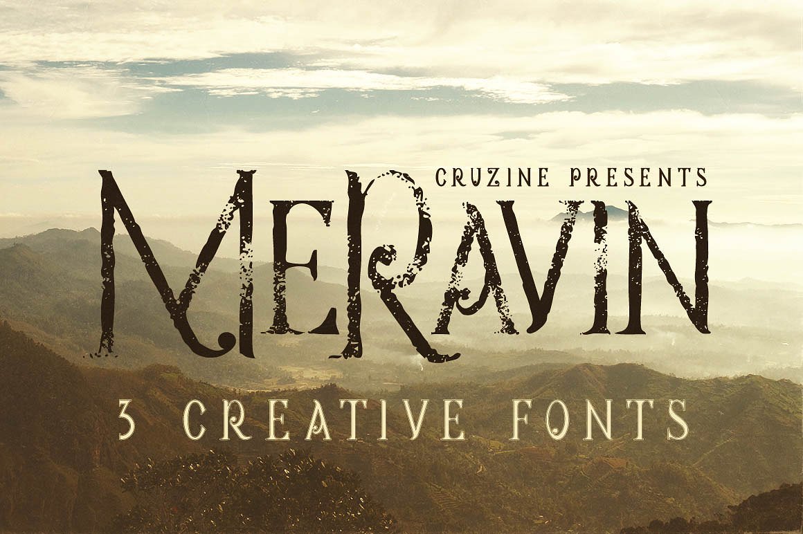 高级风景封面Meravin Typeface # 92135