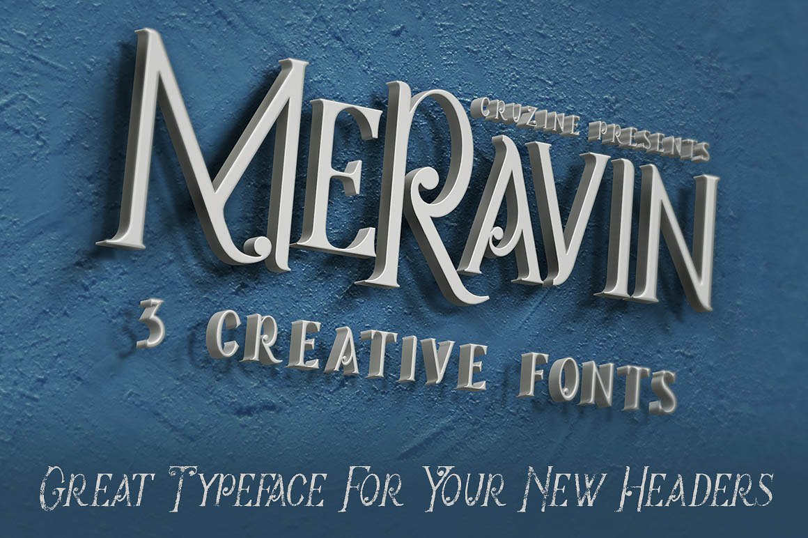 高级风景封面Meravin Typeface # 92135