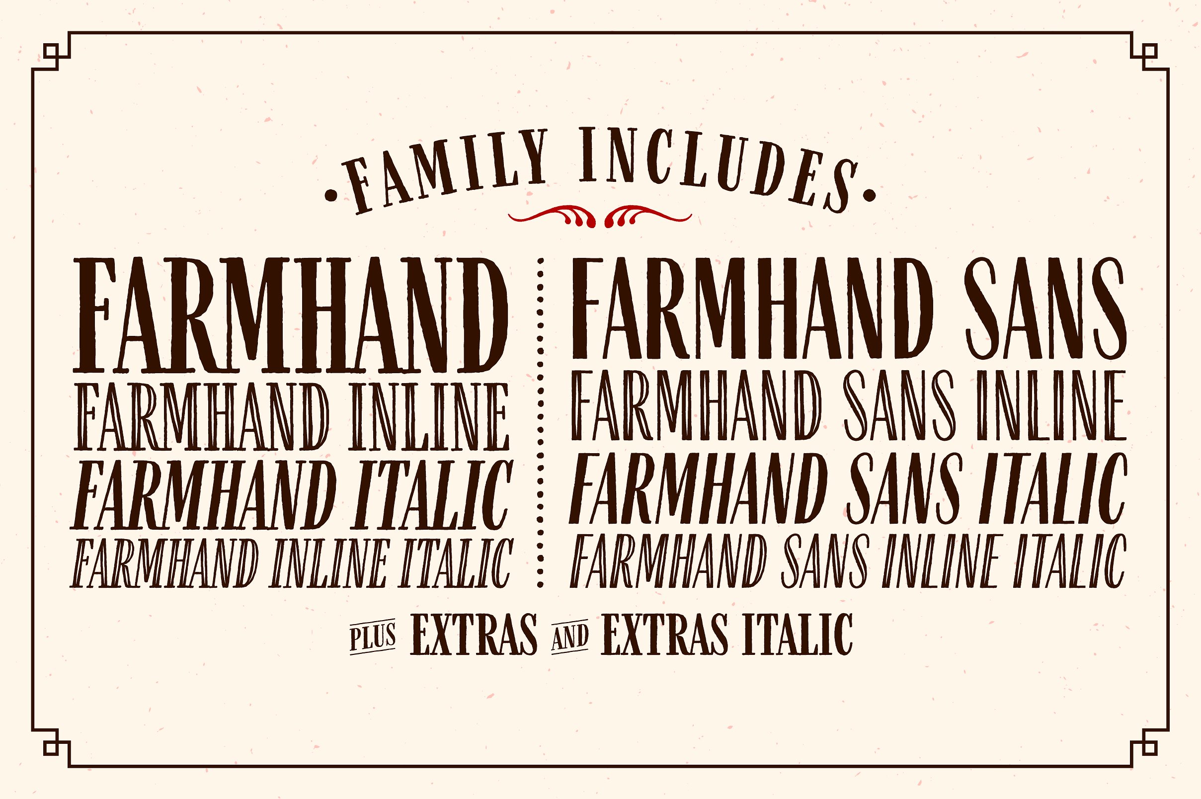 高级英文广告封面Farmhand Font Family #