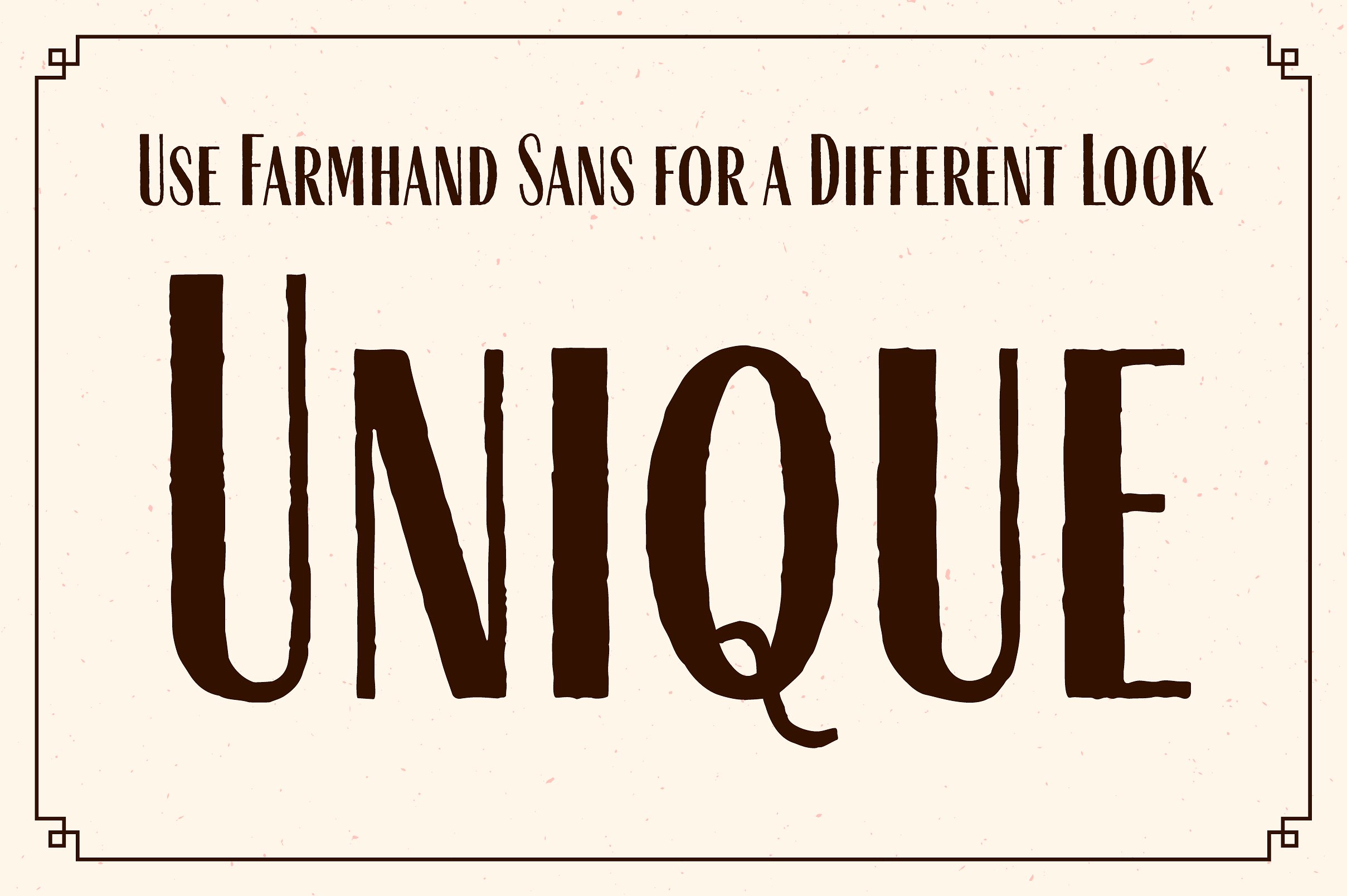 高级英文广告封面Farmhand Font Family #