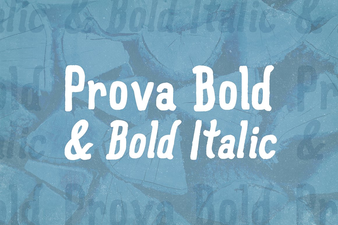 小清新酒吧封面Prova Bold -amp; Bold I