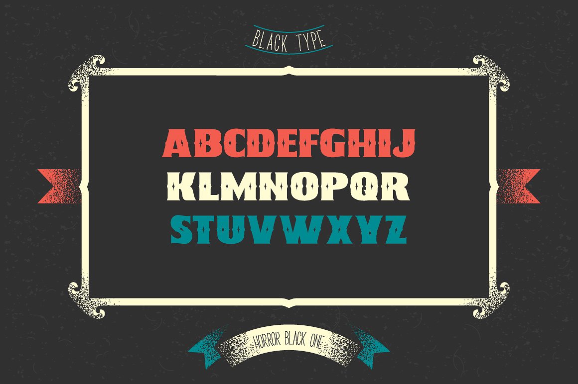 黑色英文封面Heraldic Typefaces Set #