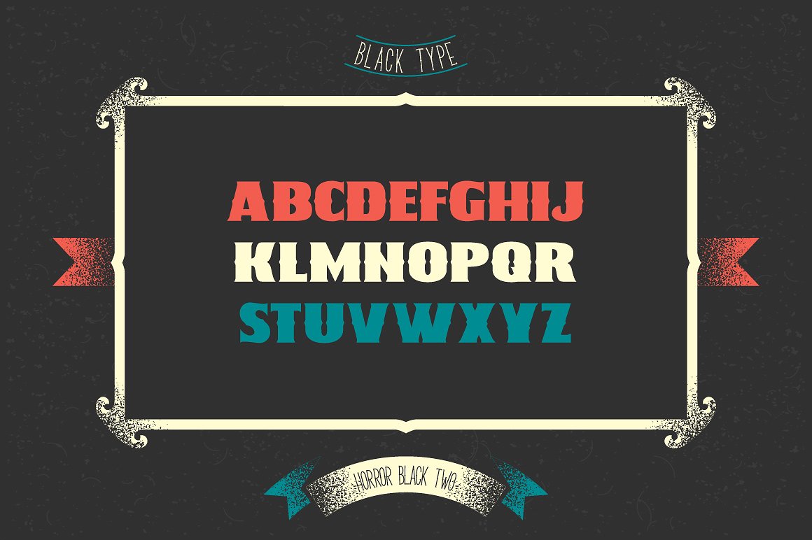 黑色英文封面Heraldic Typefaces Set #