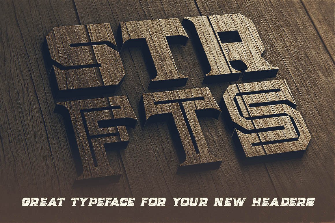 高端古典封面Strife - 6 Display Fonts