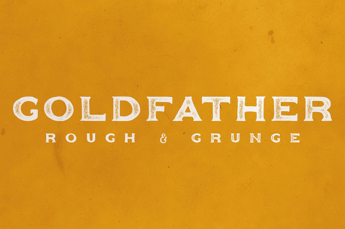 太空英文背景Goldfather Typeface #163