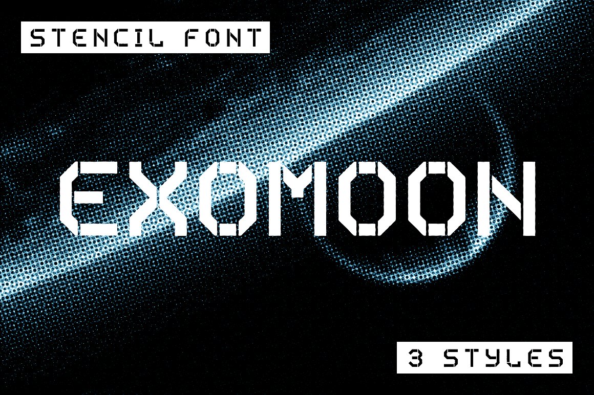 高端科技英文Exomoon display stencil