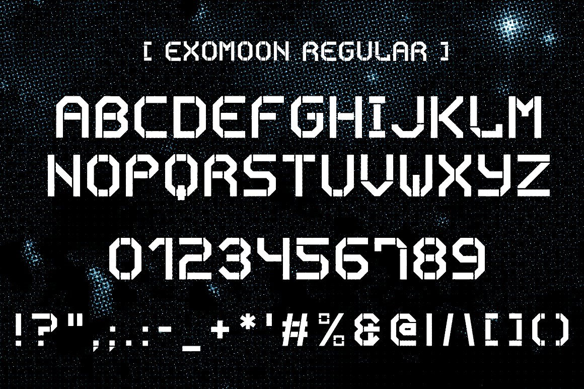 高端科技英文Exomoon display stencil