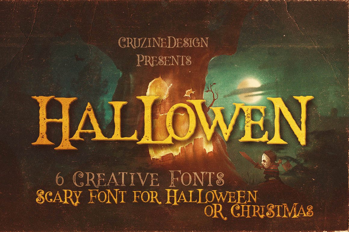 高端古典英文封面Hallowen Typeface #104