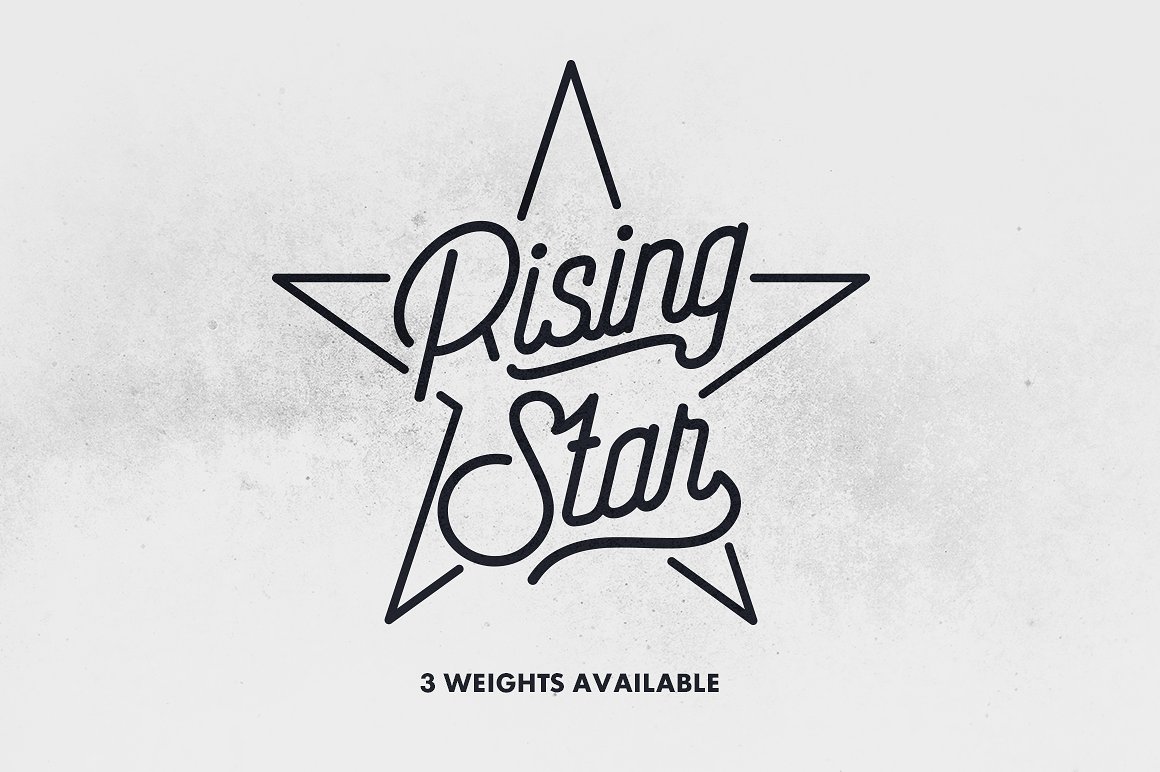 高级英文风景Rising Star Font #931984