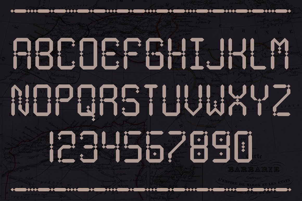 黑色英文封面Maroque Font #29803