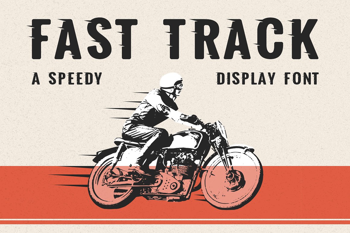 英文摩托背景Fast Track - A Speedy Di