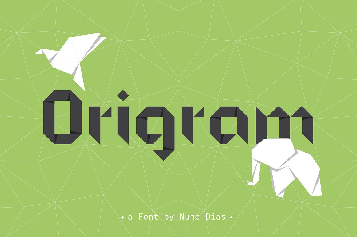 绿色背景封面Origram Pro Typefamily #