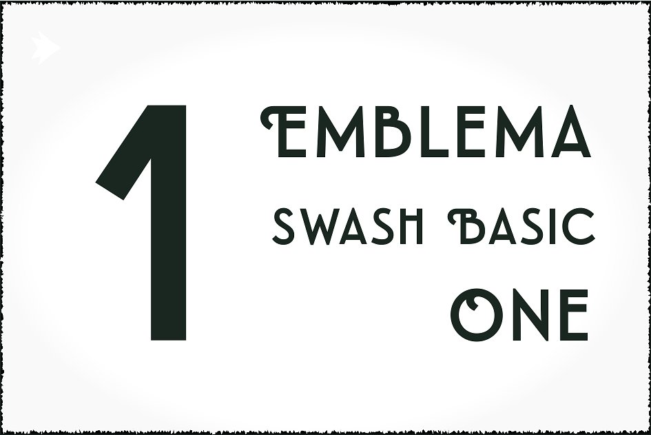 白色英文封面Emblema Headline Swash #