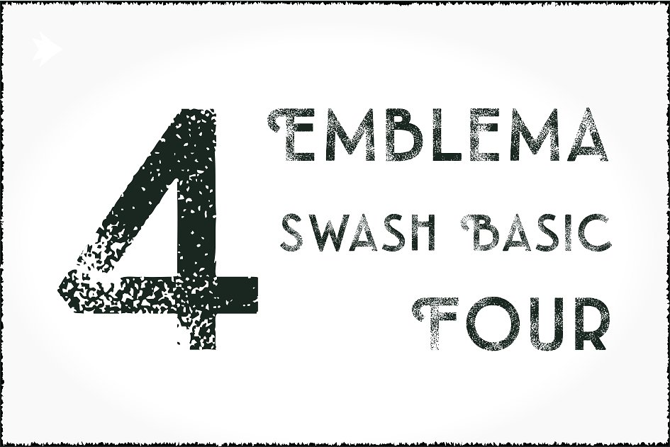 白色英文封面Emblema Headline Swash #