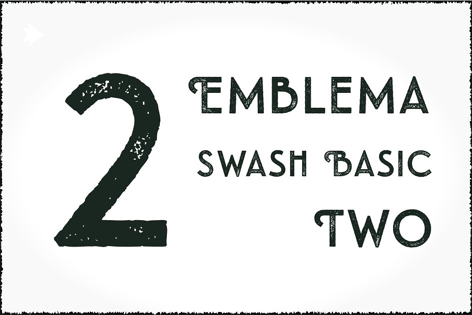 白色英文封面Emblema Headline Swash #