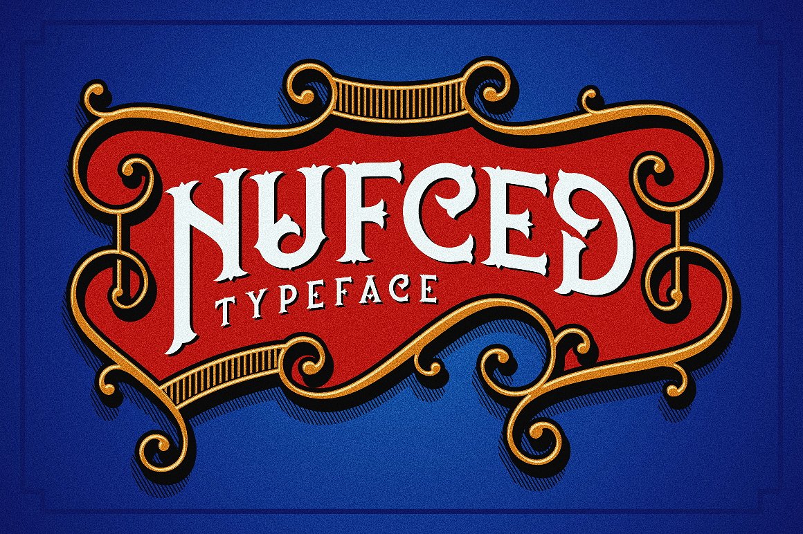 网球logo封面Nufced Typeface #25767