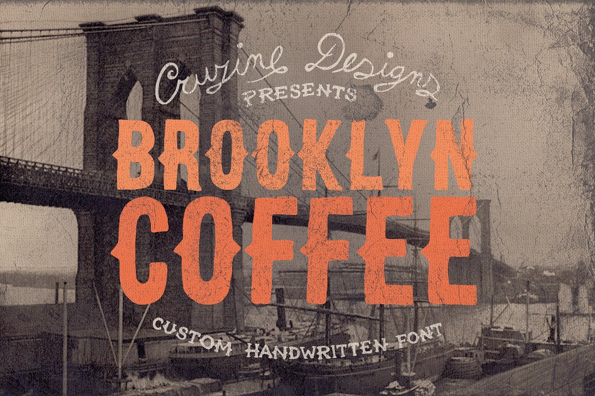 高端复古英文封面Brooklyn Coffee Custom