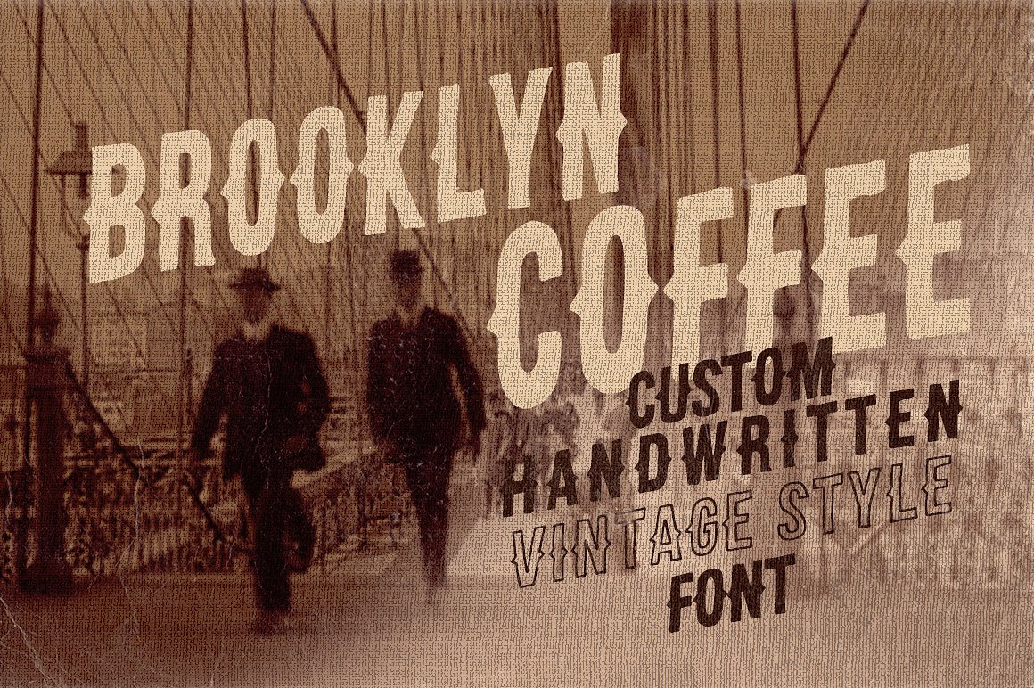 高端复古英文封面Brooklyn Coffee Custom