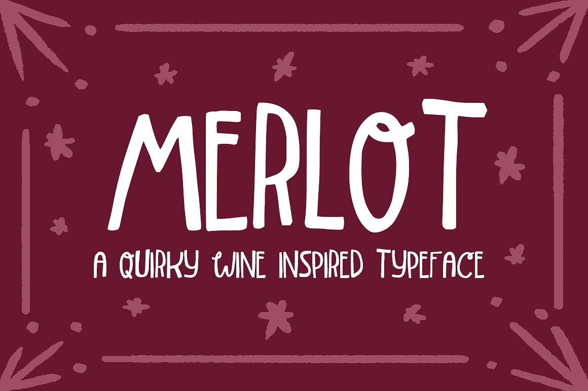 个性英文背景Merlot Font #1146622