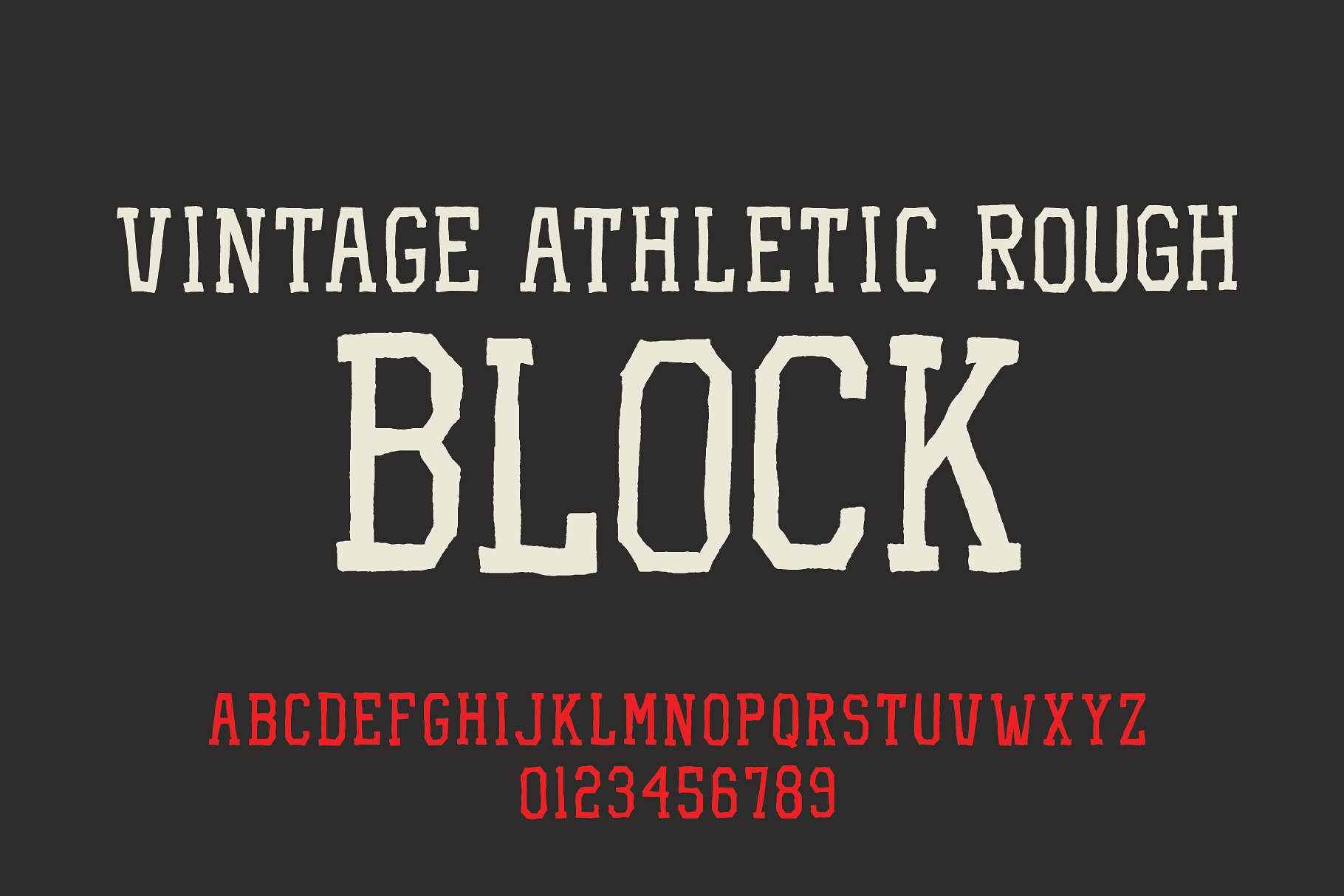 高端黑色英文字母Vintage Athletic - Blo