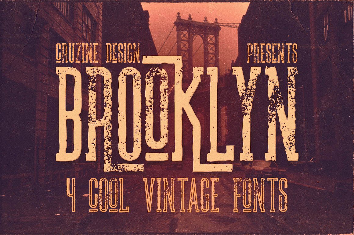 古典复古背景Brooklyn Typeface #77006