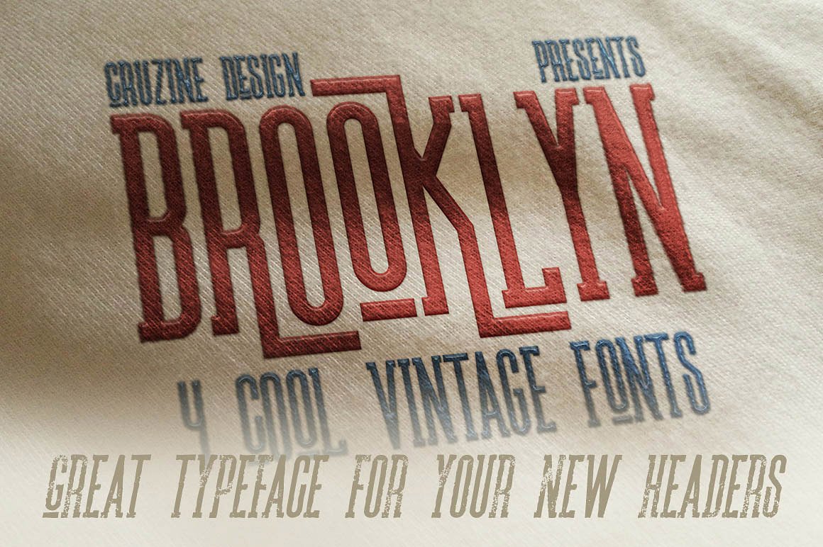 古典复古背景Brooklyn Typeface #77006