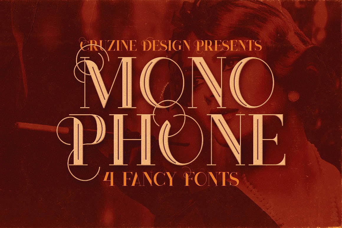 高级复古封面Monophone - Fancy Font #